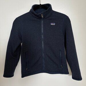Patagonia boys blue long sleeve full zipper fleece